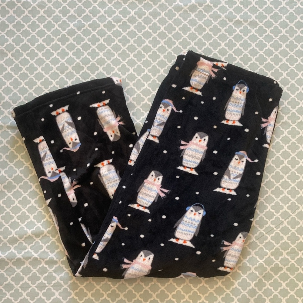 Secret Treasures Fluffy Penguin PJ Pants XL
